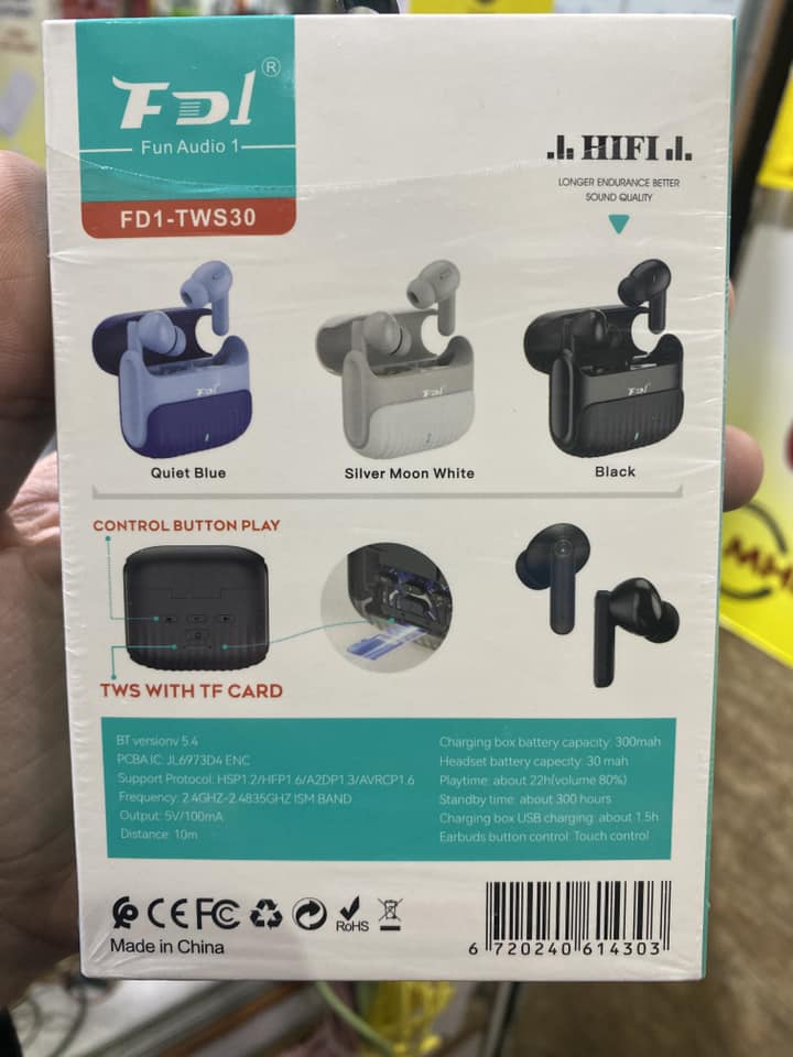 FDI Wireless Earbuds 45 Hours Lasting