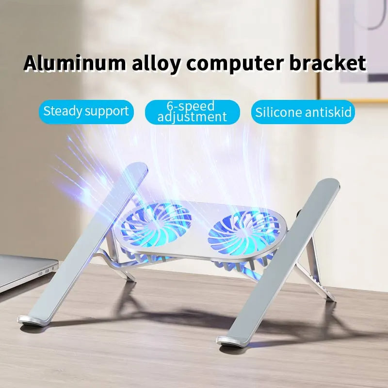 ALUMINUM LAPTOP STAND WITH COOLING FAN