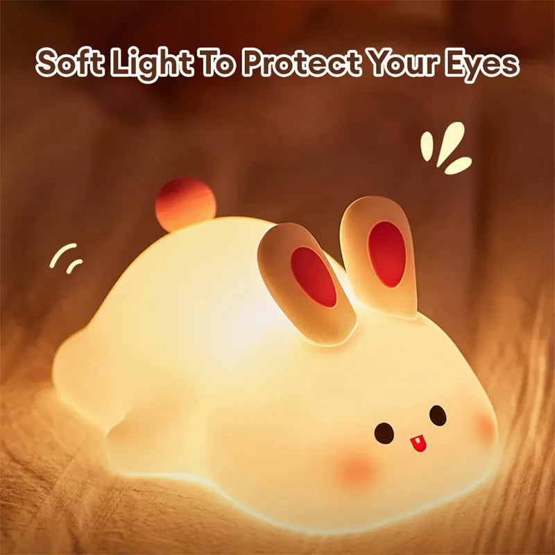 Cute Animal LED Night Light – USB Rechargeable