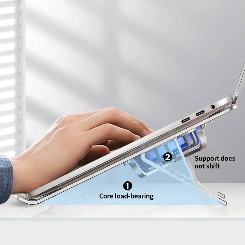 ALUMINUM LAPTOP STAND WITH COOLING FAN
