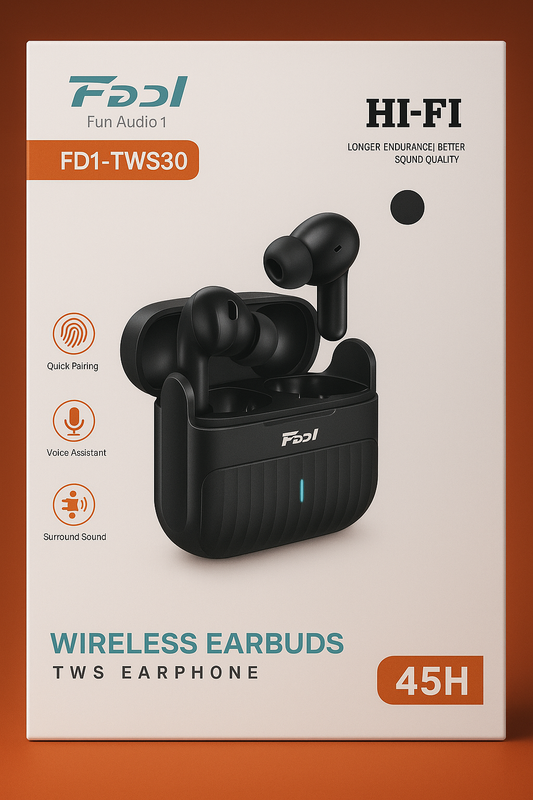 FDI Wireless Earbuds 45 Hours Lasting