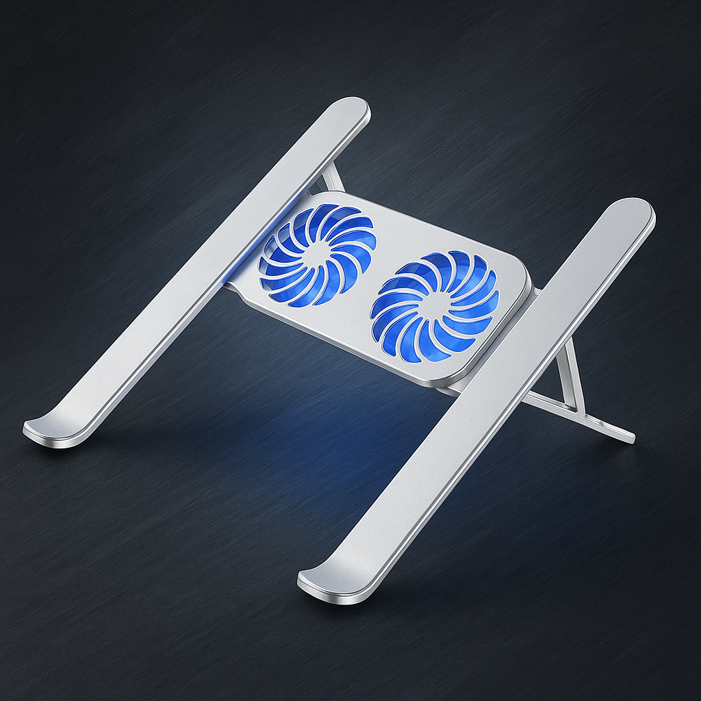 ALUMINUM LAPTOP STAND WITH COOLING FAN