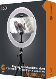 KSIX GlowPro 20cm Ring Light Kit  – Perfect for Flawless Content Creation!
