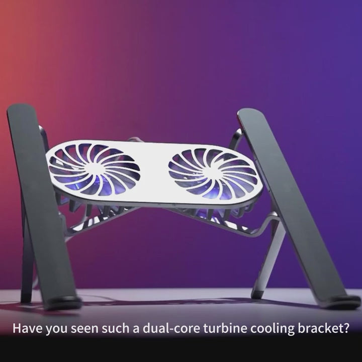 ALUMINUM LAPTOP STAND WITH COOLING FAN