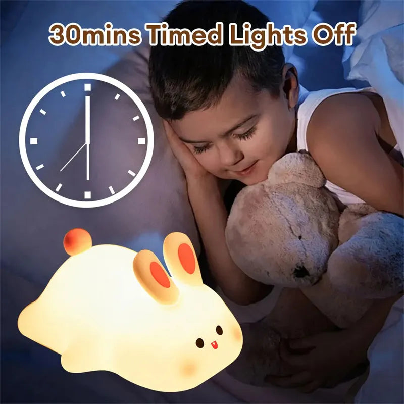 Cute Animal LED Night Light – USB Rechargeable