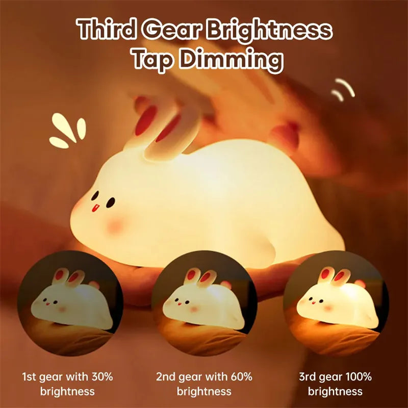 Cute Animal LED Night Light – USB Rechargeable